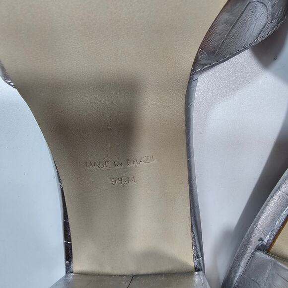 Steve Madden Alaya Sandal in Silver Croco - Picture 7 of 9